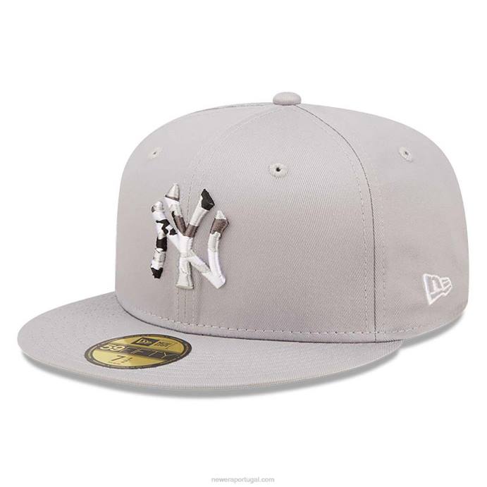 FFTN1039 New Era boné New York Yankees monocamo com preenchimento cinza 59fifty