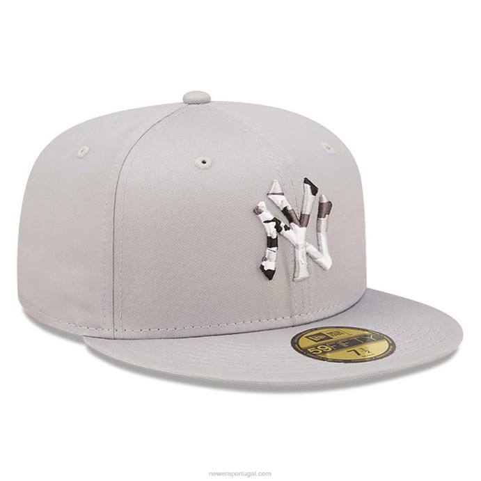 FFTN1039 New Era boné New York Yankees monocamo com preenchimento cinza 59fifty