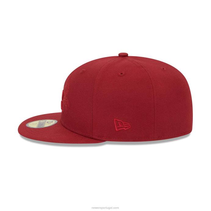 FFTN1040 New Era boné justo colorado rockies zodiac red 59fifty