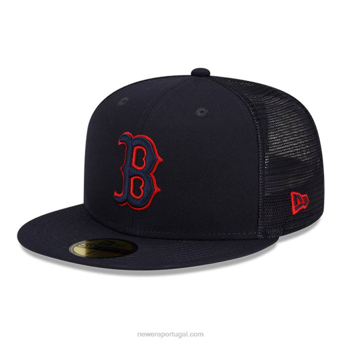 FFTN1043 New Era boston red sox mlb treino de rebatidas navy 59fifty boné