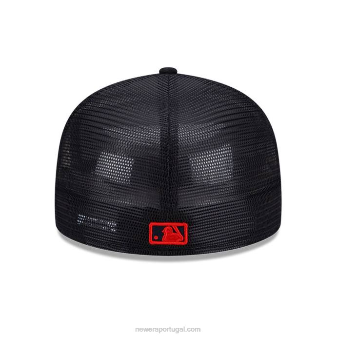 FFTN1043 New Era boston red sox mlb treino de rebatidas navy 59fifty boné
