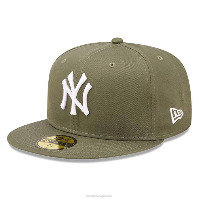 FFTN1045 New Era Boné New York Yankees League Essential Verde 59Fifty