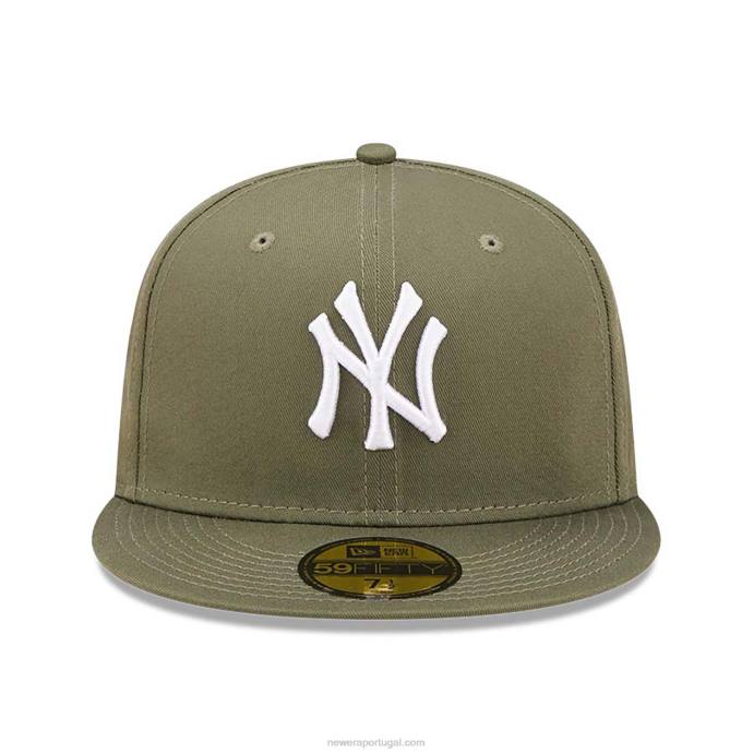 FFTN1045 New Era Boné New York Yankees League Essential Verde 59Fifty