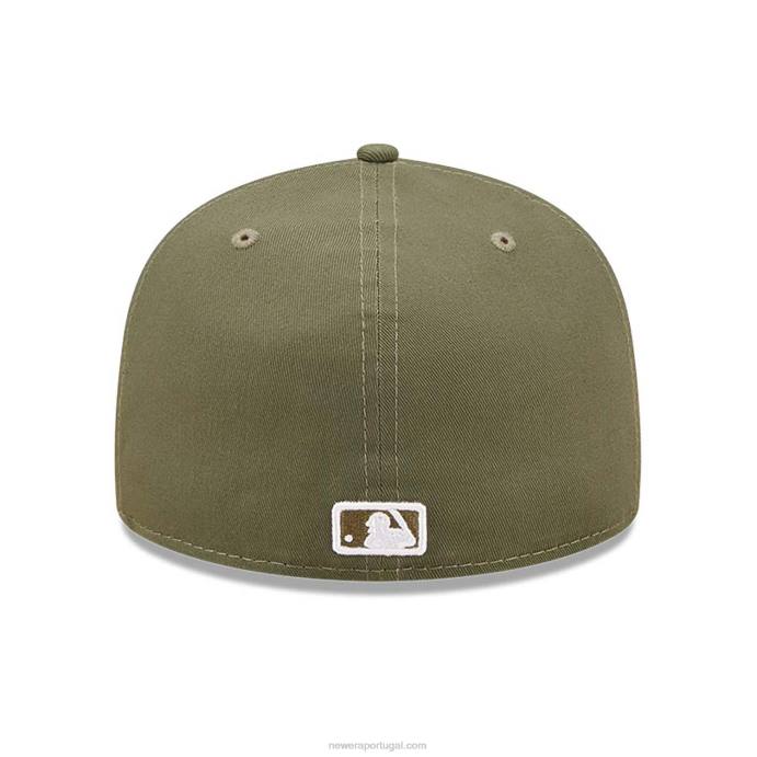 FFTN1045 New Era Boné New York Yankees League Essential Verde 59Fifty