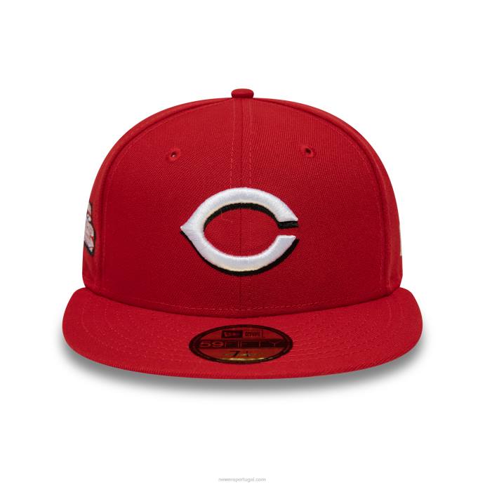 FFTN1046 New Era Cincinnati Reds National League Stadium Red 59Fifty Boné Ajustado