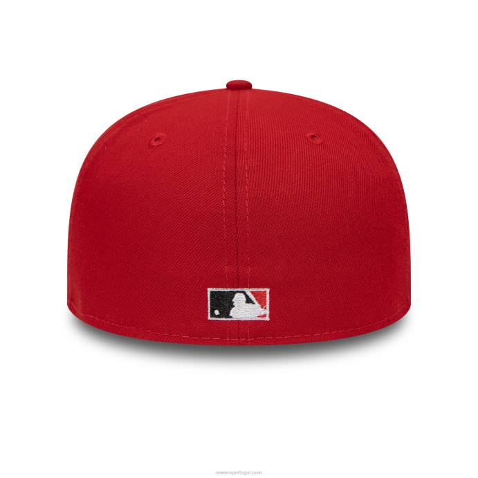 FFTN1046 New Era Cincinnati Reds National League Stadium Red 59Fifty Boné Ajustado