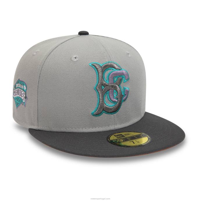 FFTN104 New Era boné ajustado brooklyn cyclones milb grey 59fifty