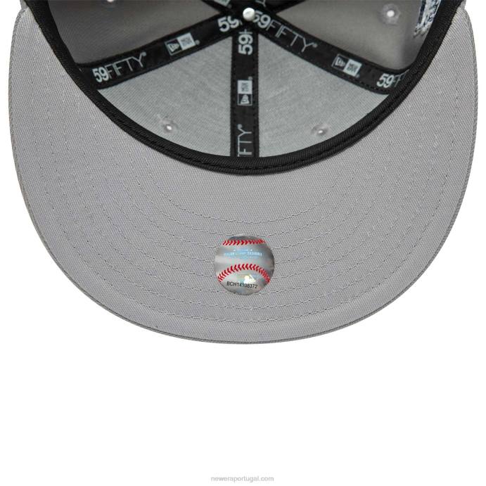 FFTN1050 New Era san diego padres grey basics 59fifty boné justo