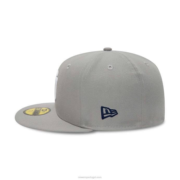 FFTN1050 New Era san diego padres grey basics 59fifty boné justo