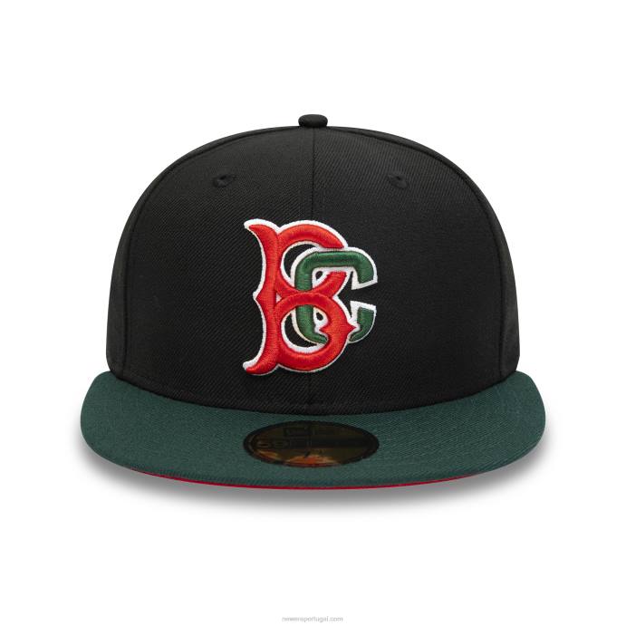 FFTN1051 New Era brooklyn cyclones milb boné preto 59fifty