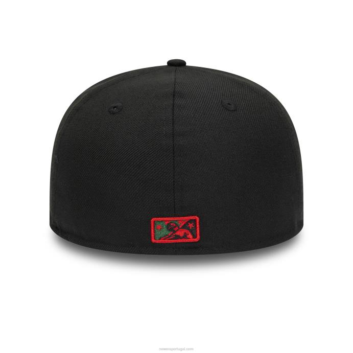 FFTN1051 New Era brooklyn cyclones milb boné preto 59fifty