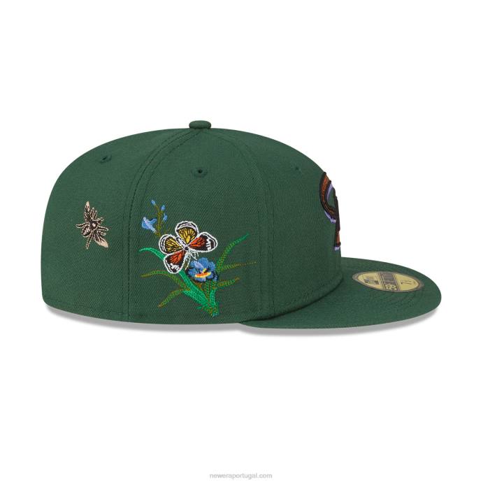 FFTN1052 New Era boné arizona diamondbacks feltro x mlb verde escuro 59fifty