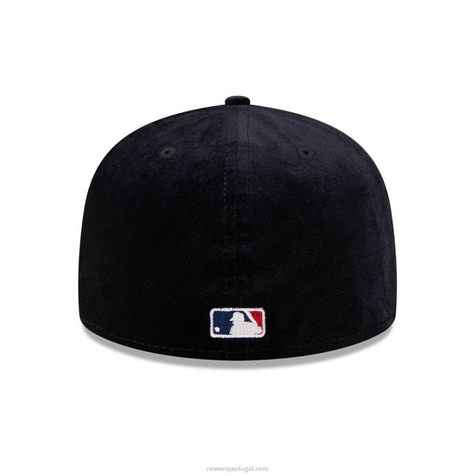FFTN1053 New Era Boné Pittsburgh Pirates Veludo Preto 59Fifty