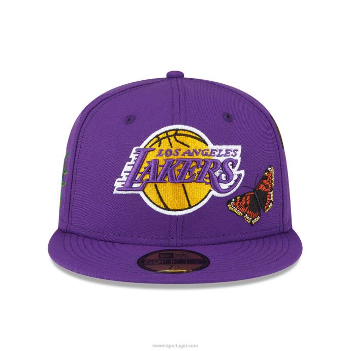 FFTN1055 New Era boné la lakers feltro x nba roxo 59fifty