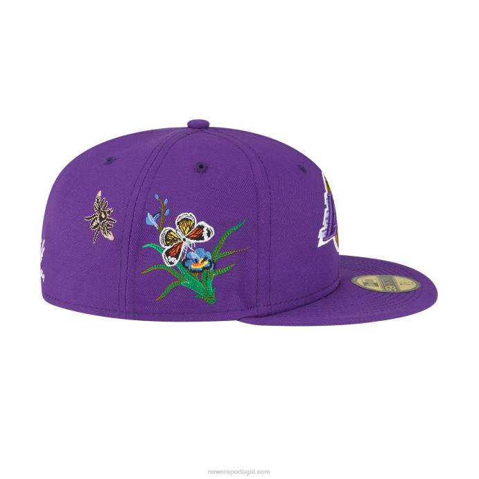 FFTN1055 New Era boné la lakers feltro x nba roxo 59fifty