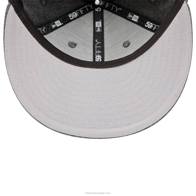 FFTN1058 New Era boné ajustado la dodgers melton grey 59fifty