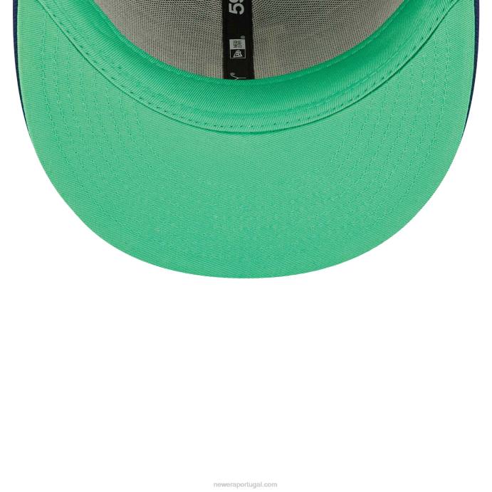FFTN1059 New Era boné 59fifty azul escuro la dodgers citrus pop