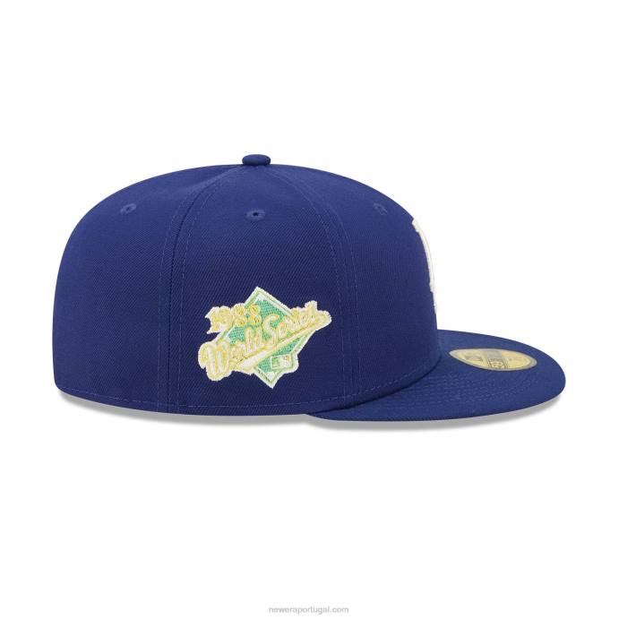 FFTN1059 New Era boné 59fifty azul escuro la dodgers citrus pop
