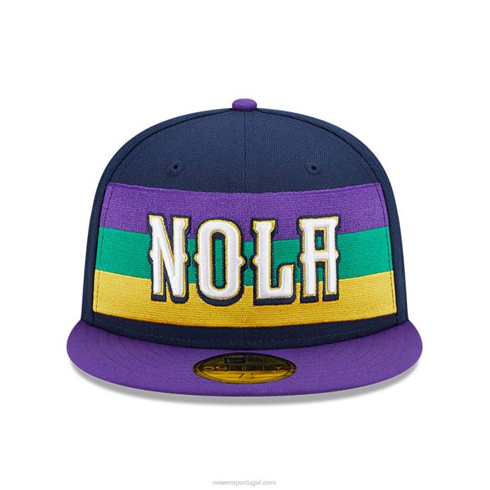 FFTN1061 New Era Boné new orleans pelicans authentics city edition navy 59fifty