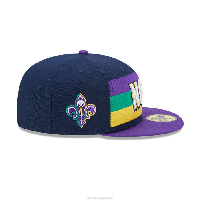 FFTN1061 New Era Boné new orleans pelicans authentics city edition navy 59fifty