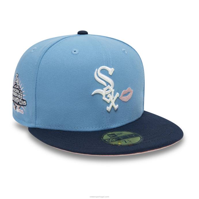FFTN1062 New Era chicago white sox 2005 world series champions sky blue 59fifty boné ajustado
