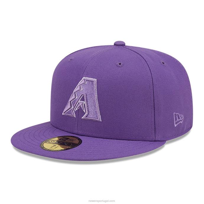 FFTN1063 New Era boné arizona Diamondbacks monocamo roxo 59fifty
