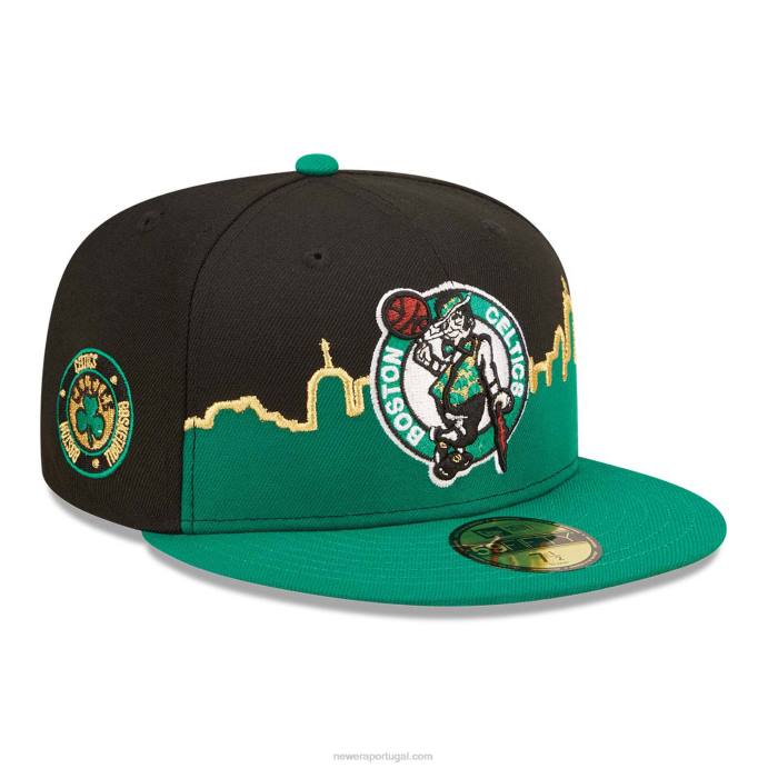 FFTN1069 New Era Boné boston celtics nba tip off 2022 preto 59fifty
