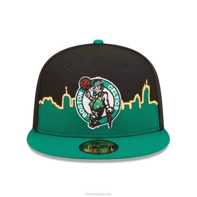 FFTN1069 New Era Boné boston celtics nba tip off 2022 preto 59fifty