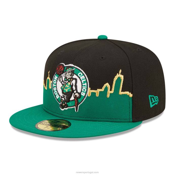 FFTN1069 New Era Boné boston celtics nba tip off 2022 preto 59fifty