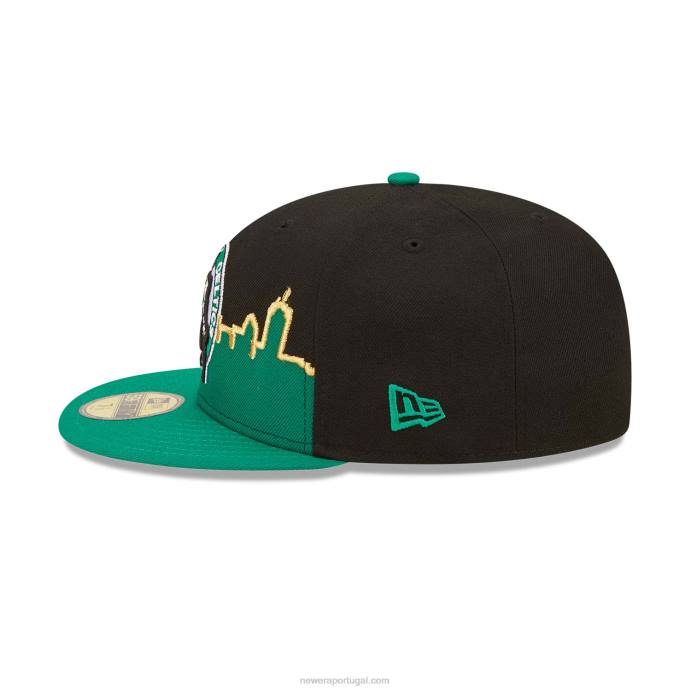 FFTN1069 New Era Boné boston celtics nba tip off 2022 preto 59fifty