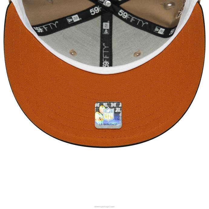 FFTN1074 New Era Boné Tampa Bay Buccaneers Camel 59Fifty