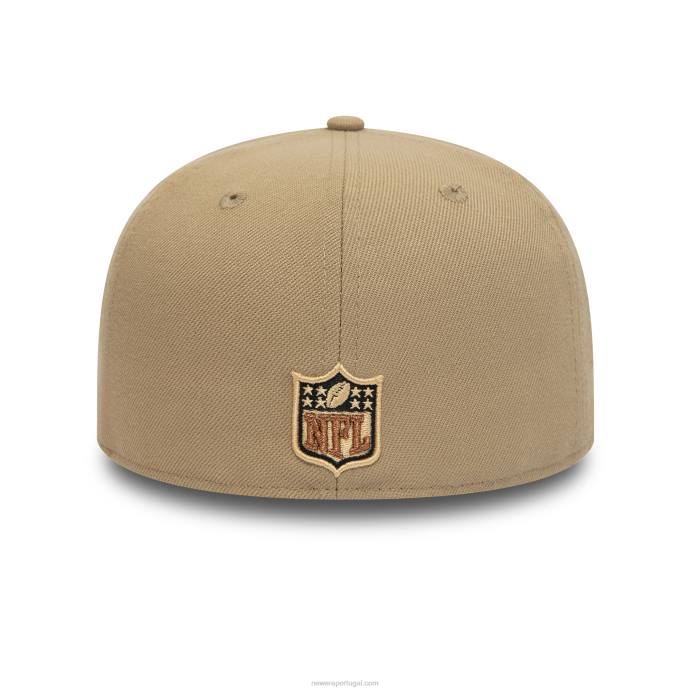 FFTN1074 New Era Boné Tampa Bay Buccaneers Camel 59Fifty