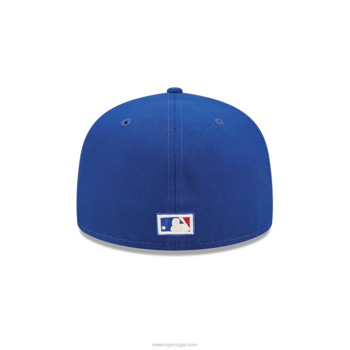 FFTN1076 New Era boné toronto blue jays aquarela floral azul 59fifty