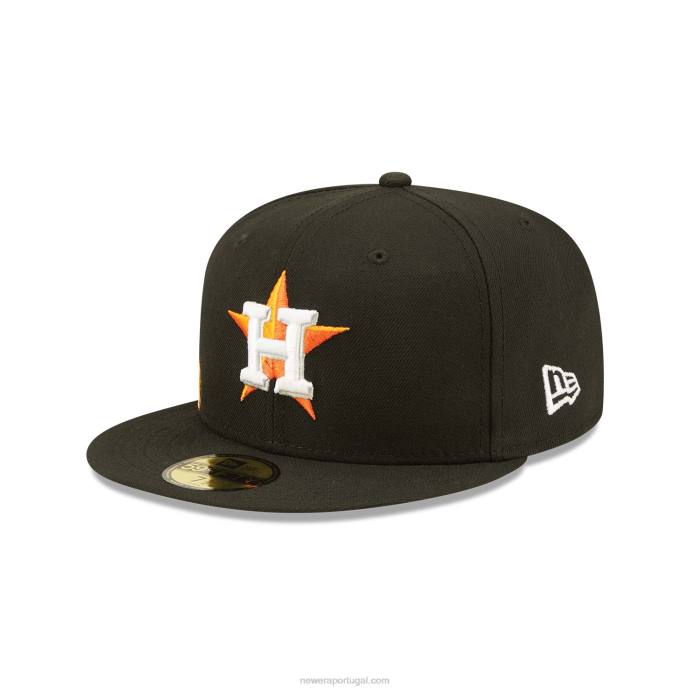 FFTN1078 New Era Boné houston astros fruit preto 59fifty ajustado