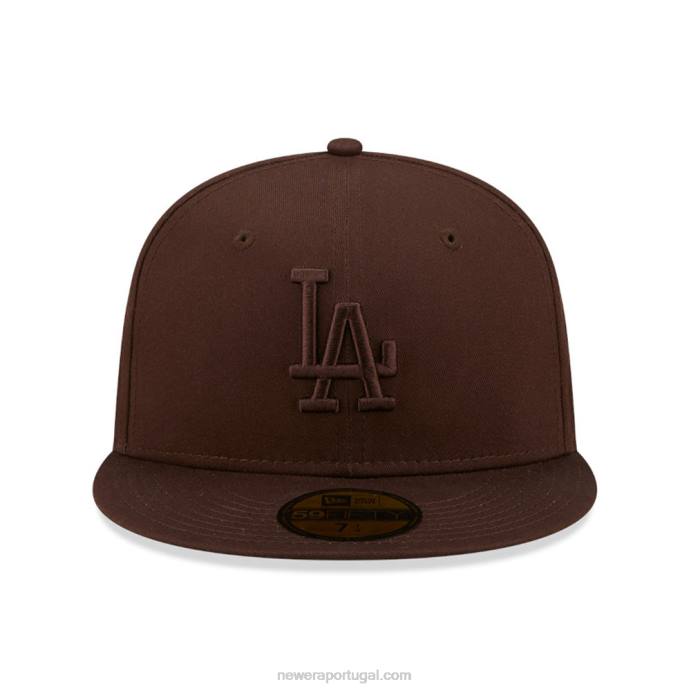 FFTN107 New Era Boné La Dodgers League Essential Brown 59Fifty