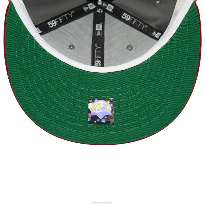 FFTN1081 New Era jaqueta verde augusta milb cinza boné 59fifty
