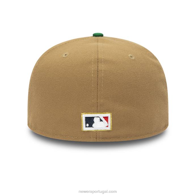 FFTN1083 New Era boton red sox camel 59fifty boné justo
