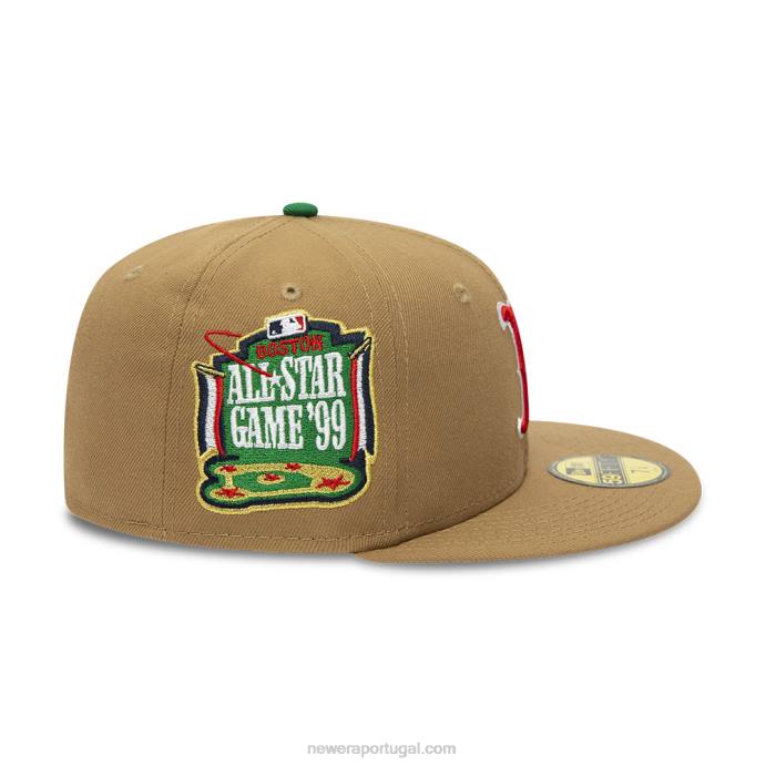FFTN1083 New Era boton red sox camel 59fifty boné justo