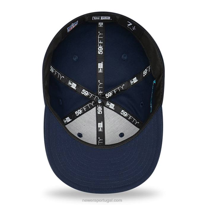 FFTN1087 New Era boné ajustado azul marinho 59fifty com patch lateral dallas cowboys