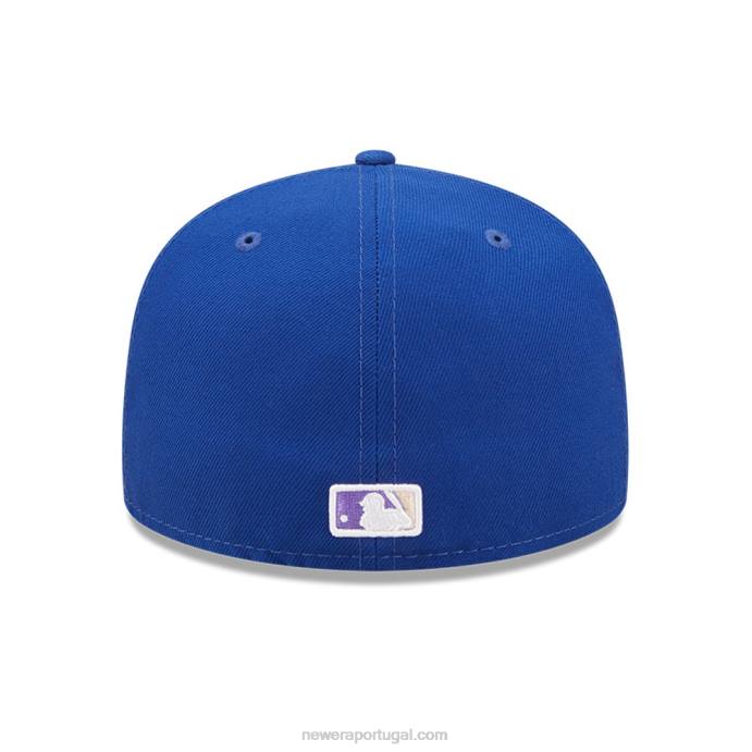 FFTN1089 New Era boné ajustado azul 59fifty atlanta braves mlb nightbreak team