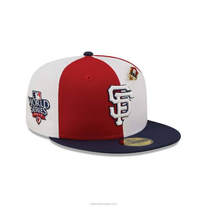 FFTN108 New Era Boné San Francisco Giants Pinwheel Americana Red 59Fifty