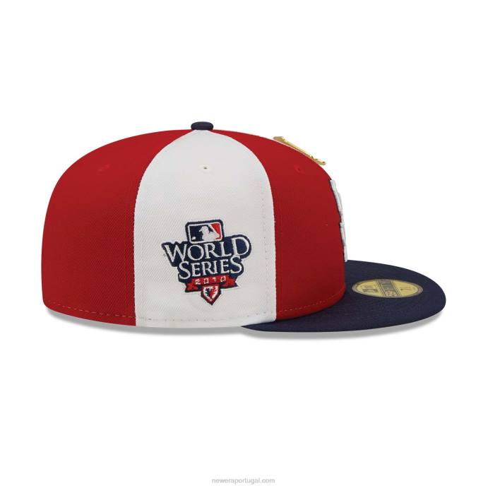 FFTN108 New Era Boné San Francisco Giants Pinwheel Americana Red 59Fifty