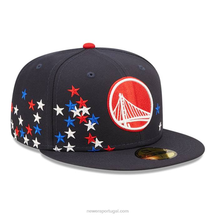 FFTN1090 New Era Boné Golden State Warriors nba americana navy 59fifty