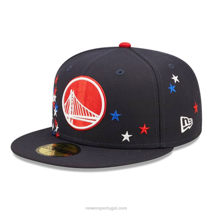FFTN1090 New Era Boné Golden State Warriors nba americana navy 59fifty