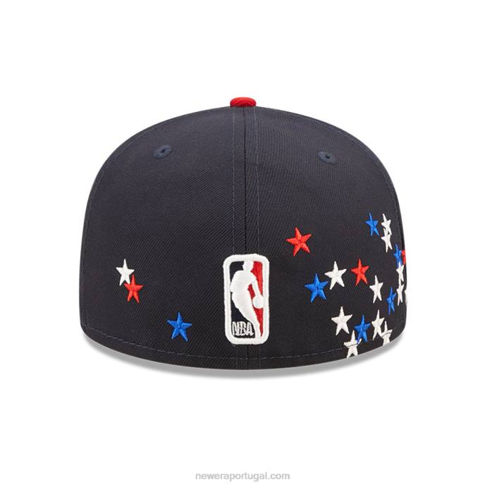 FFTN1090 New Era Boné Golden State Warriors nba americana navy 59fifty