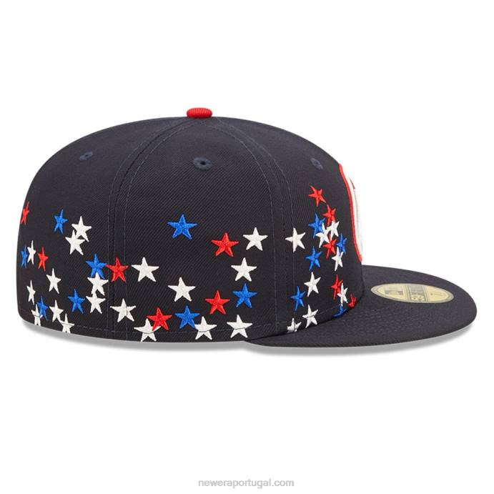 FFTN1090 New Era Boné Golden State Warriors nba americana navy 59fifty