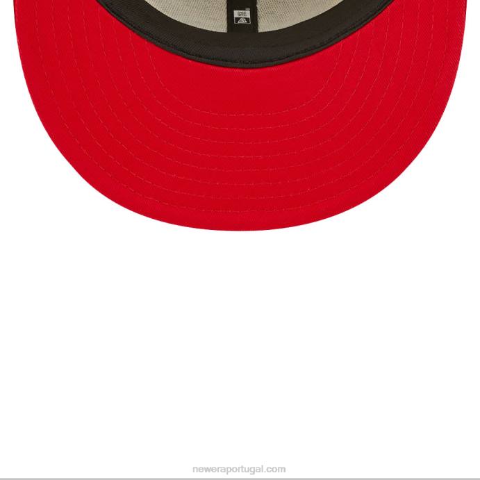 FFTN1092 New Era boné san francisco 49ers nfl sideline 2022 branco 59fifty