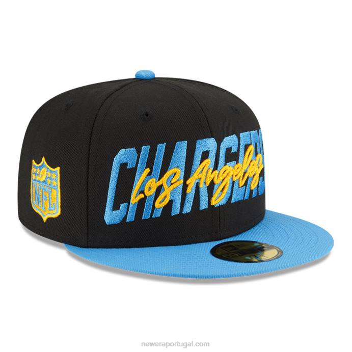 FFTN1093 New Era La Chargers nfl draft black 59fifty boné ajustado