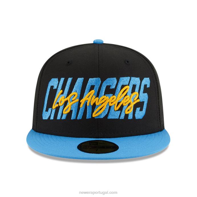FFTN1093 New Era La Chargers nfl draft black 59fifty boné ajustado