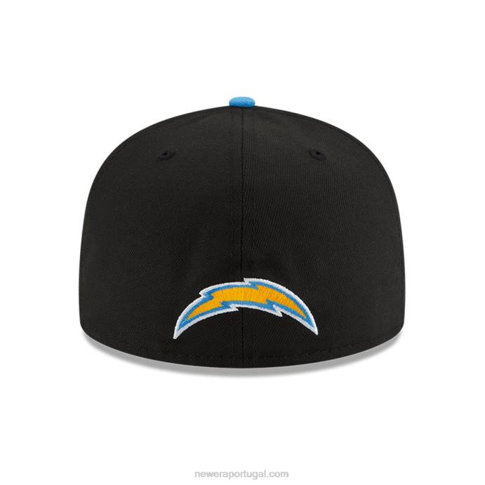 FFTN1093 New Era La Chargers nfl draft black 59fifty boné ajustado